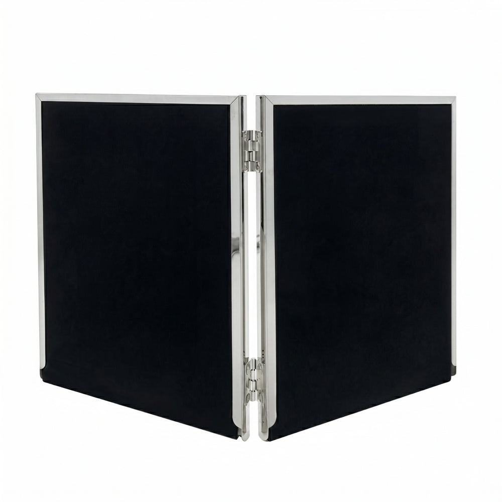 Cadre photo double Versailles 4x6 - Argent