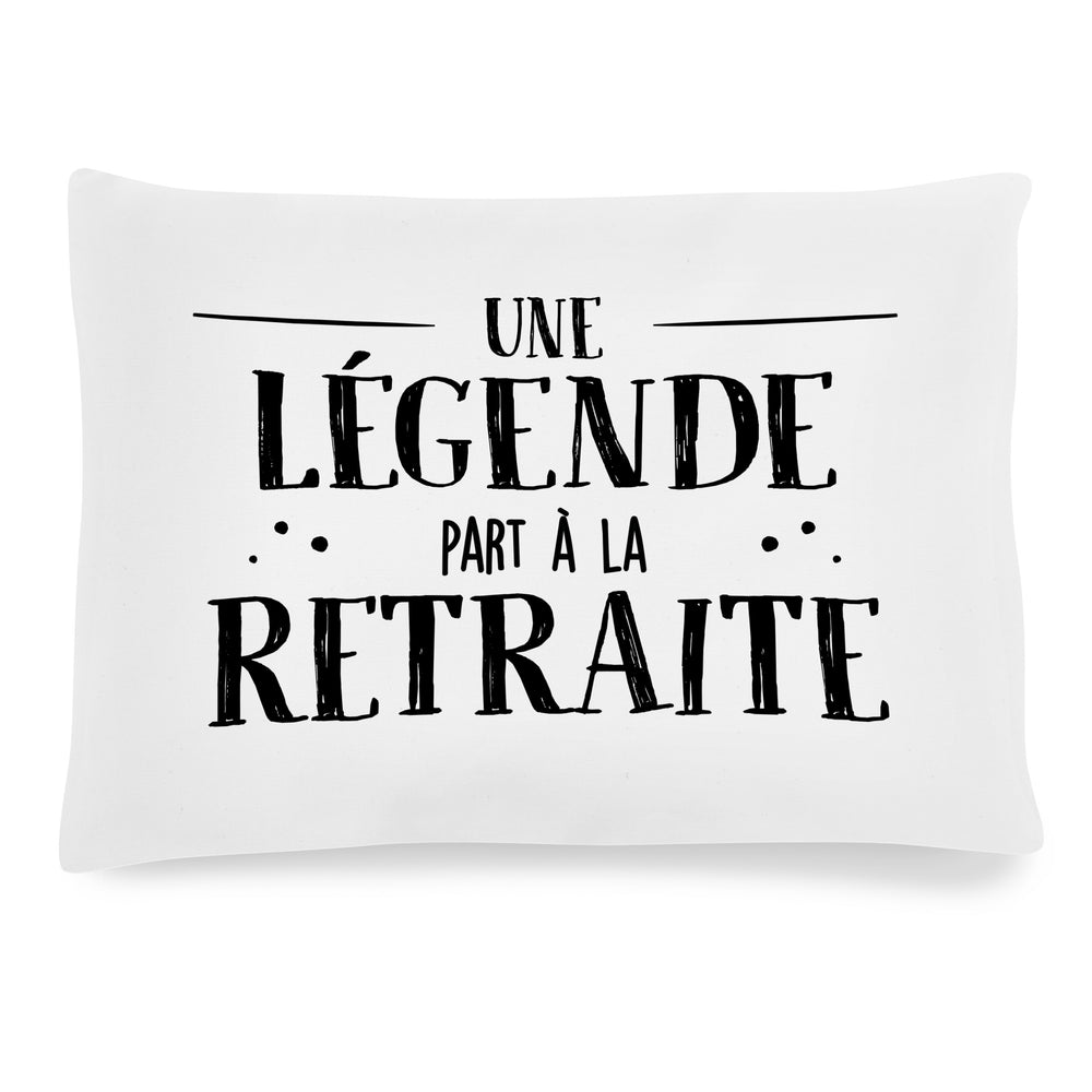 Coussin à texte paysage - Légende retraite