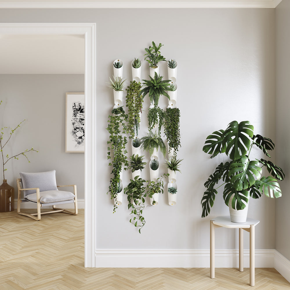 Trio de jardinières murales - Floralink||Wall mounted planter trio - Floralink