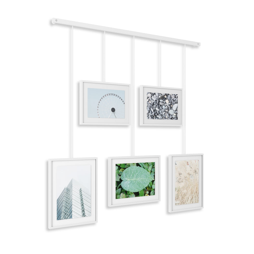 Ensemble de 5 cadres photos suspendus - Exhibit||Hanging picture frame set of 5 - Exhibit