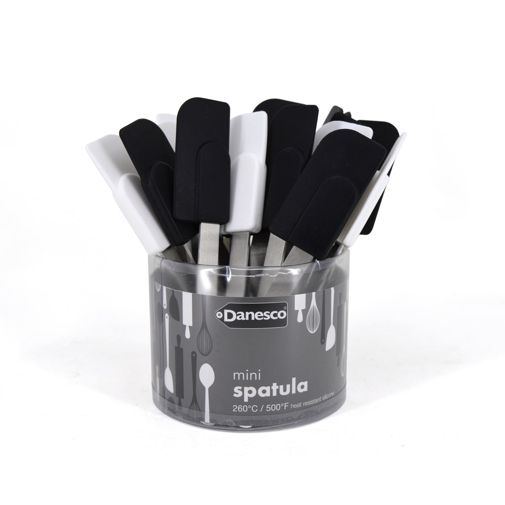 Mini spatule en silicone - Noir ou blanc||Mini silicone spatula - Black or white