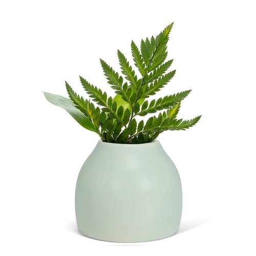 Petit vase vert mat - Cashmere||Small matte green vase - Cashmere