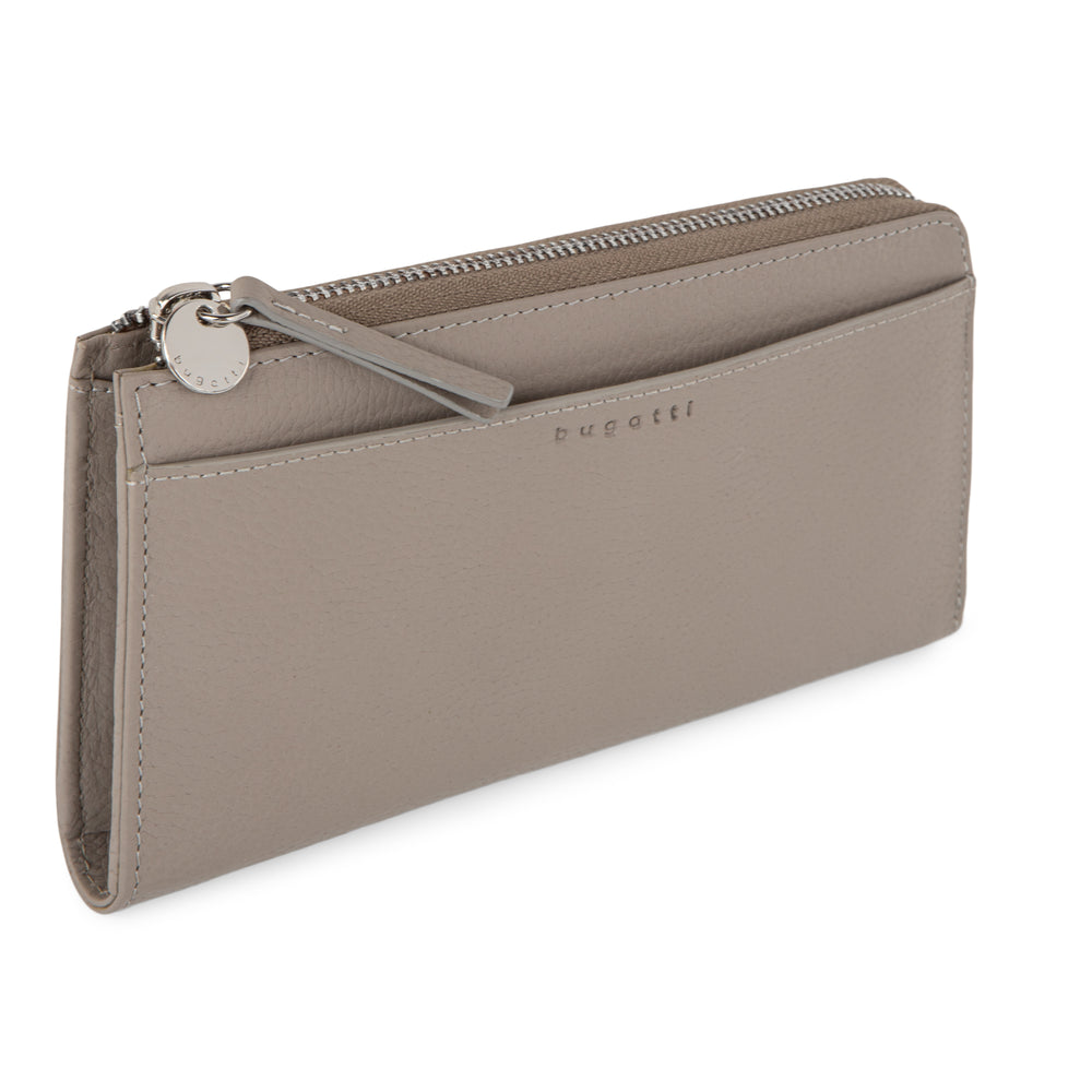 Portefeuille avec fermeture éclair en cuir||Wallet with leather zipper