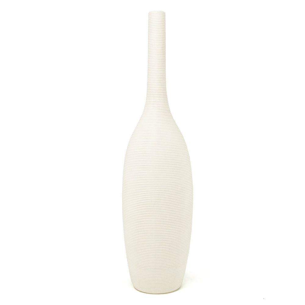 Vase blanc à bourgeon - 15'||White bud vase - 15"