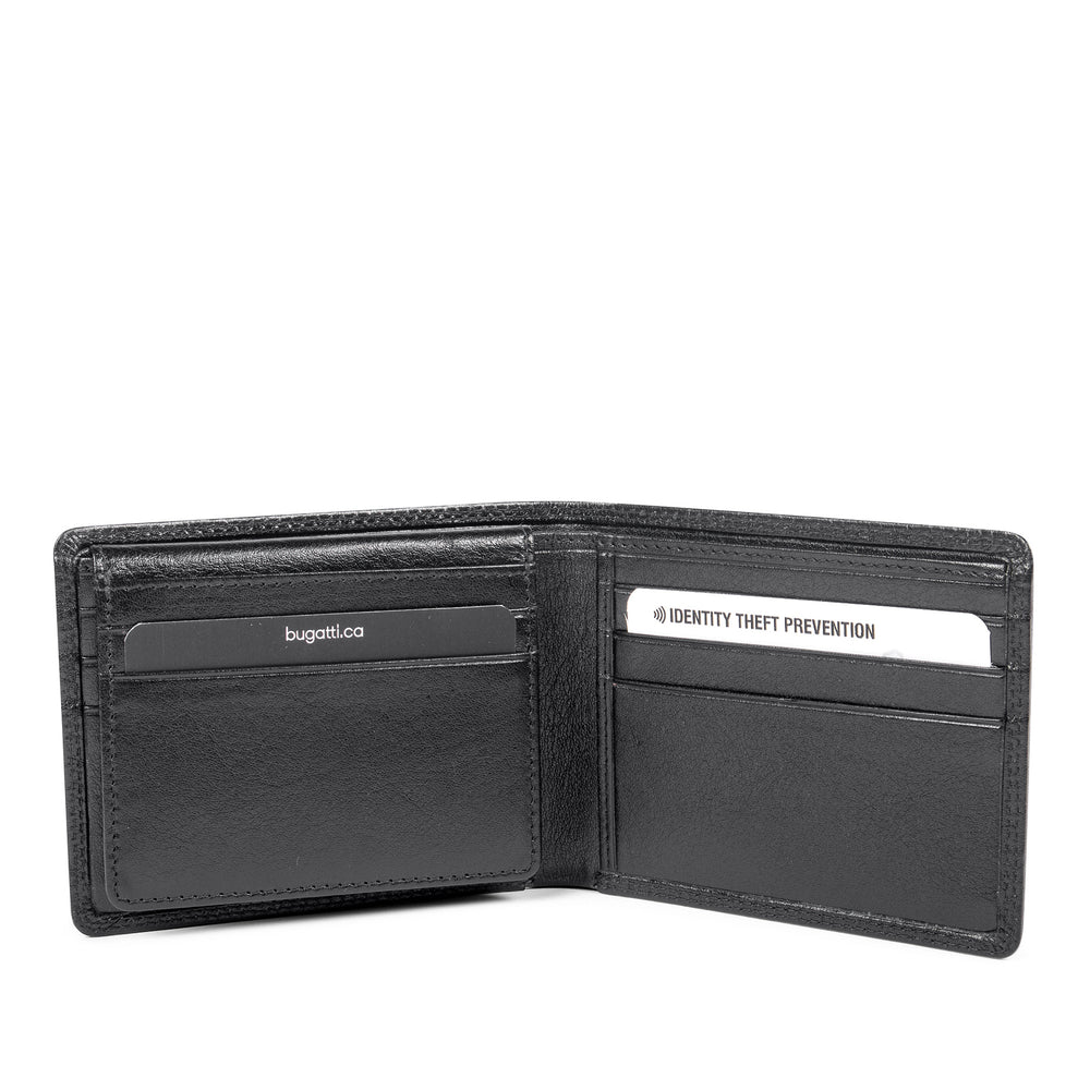 Portefeuille en cuir noir||Black leather wallet