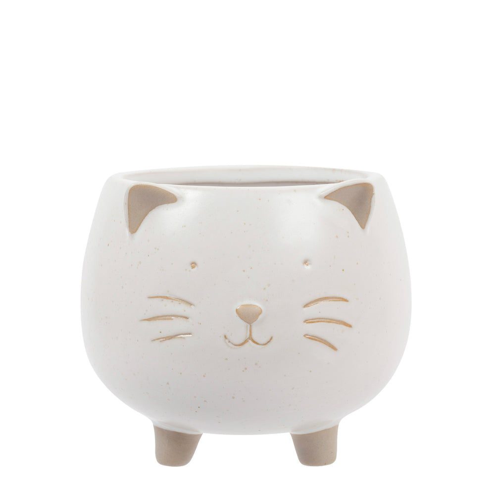 Petit pot sur pied - Chat||Small pot on feet - Cat