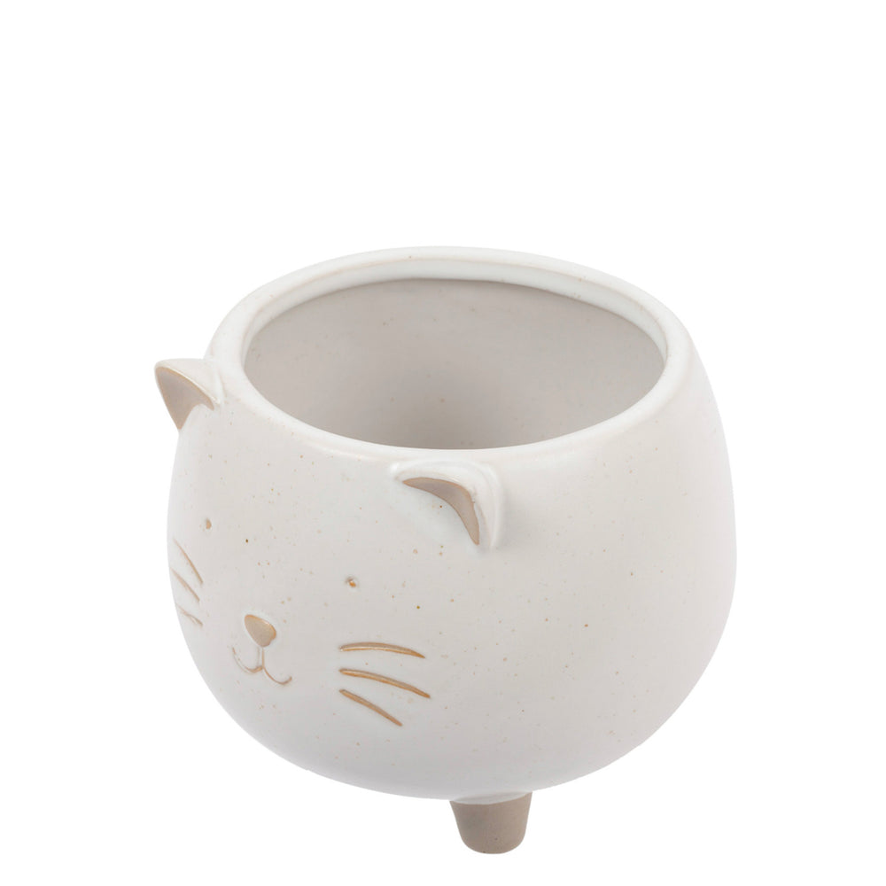Petit pot sur pied - Chat||Small pot on feet - Cat