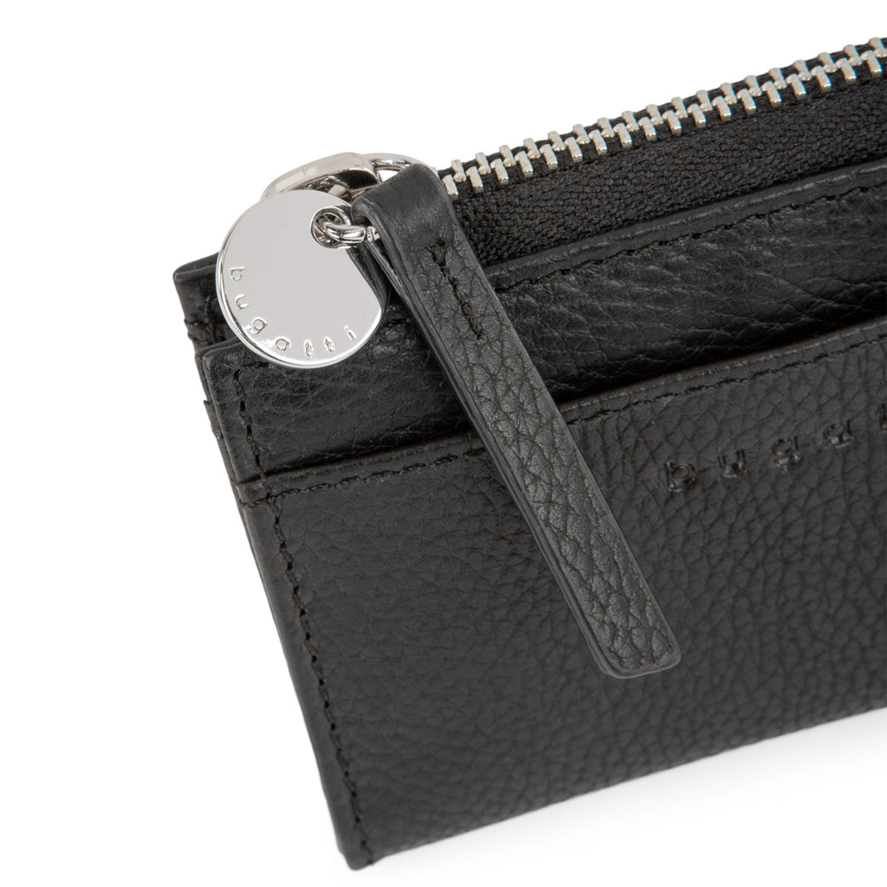 Porte-cartes en cuir - Fermeture éclair||Leather card holder - Zipper closure