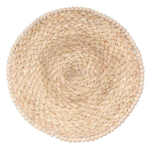 Napperon rond avec billes - Palma||Round placemat with beads - Palma