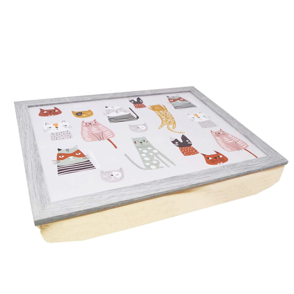 Plateau-coussin - Chats modernes||Pillow tray - Modern cats