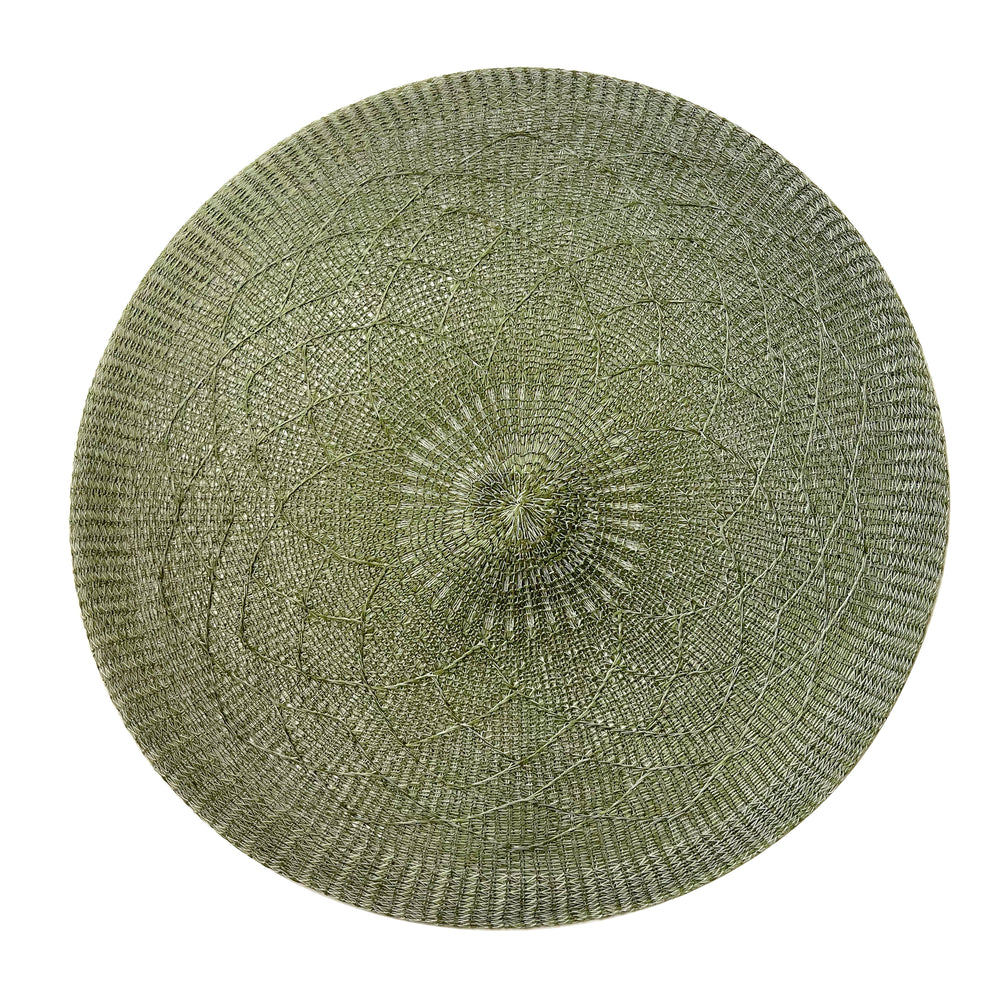 Napperon rond - Vert||Round placemat - Green