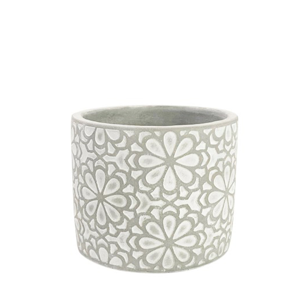 Vase motif fleur - Cayenne||Vase with flower pattern - Cayenne