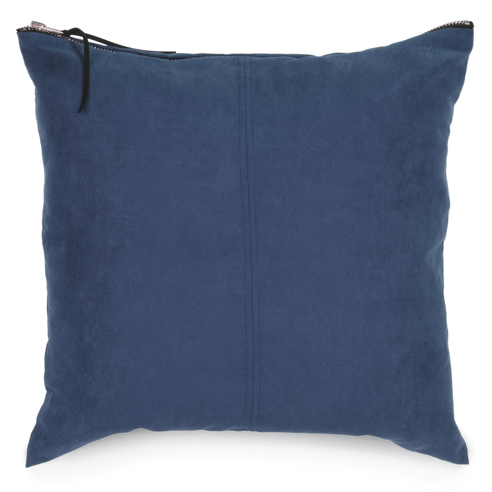 Coussin faux suède - Bleu||Faux suede cushion - Blue