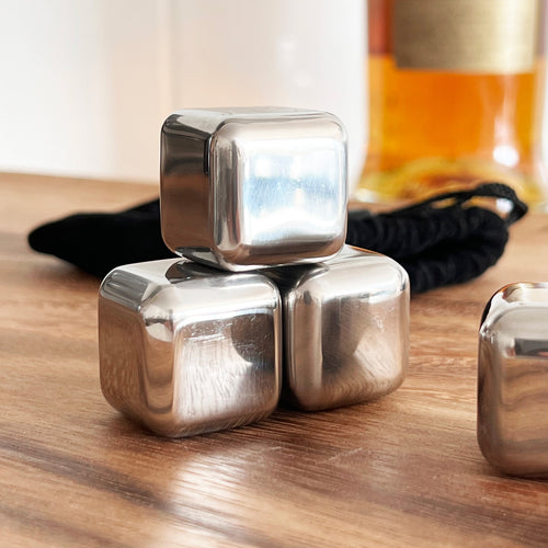 Glaçons en acier inoxydable||Stainless steel ice cubes