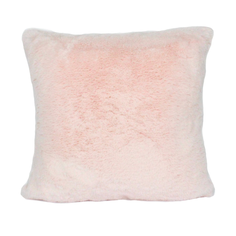 Coussin fausse fourrure de lapin - Rose||Fake rabbit fur cushion - Pink