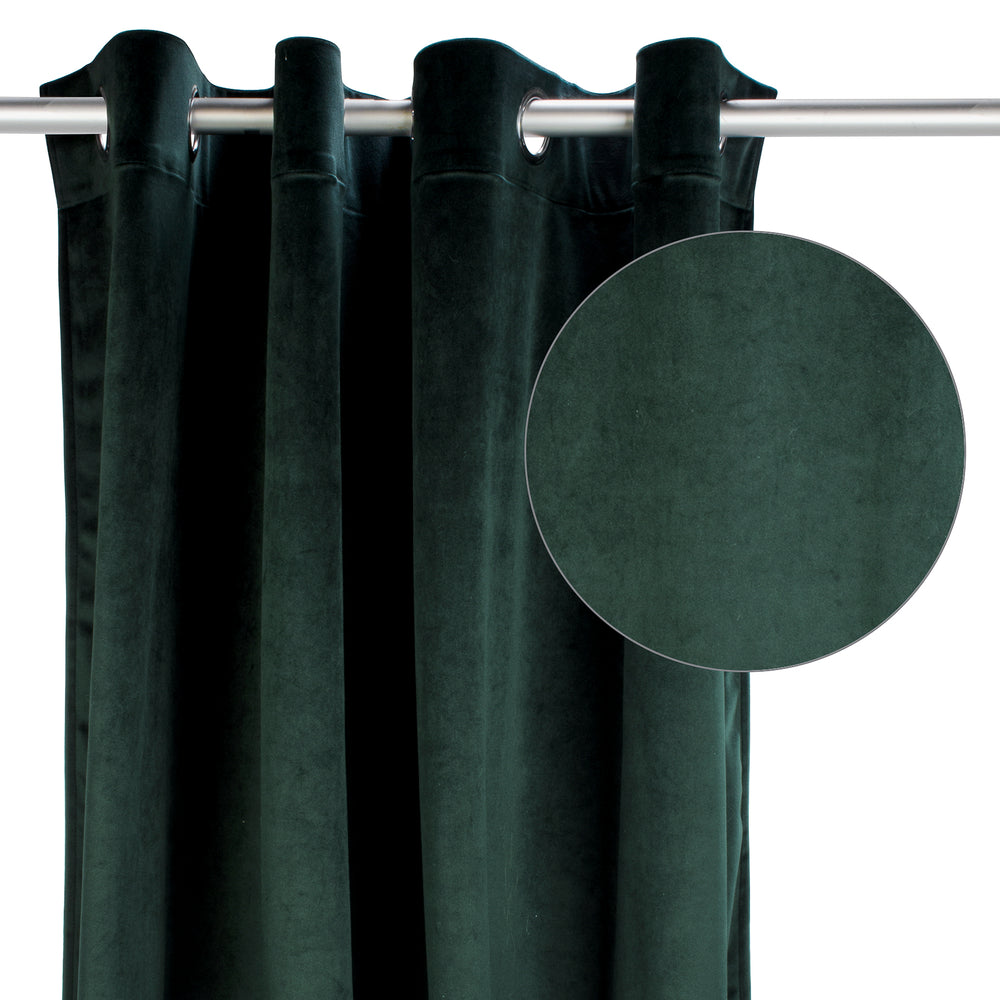 Rideau en velours - Vert foncé||Velvet curtain - Dark green