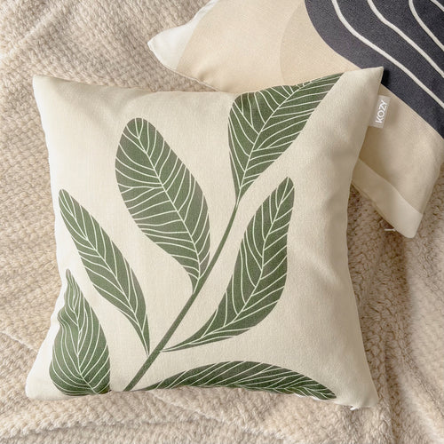 Coussin Kozy - Feuillage vert||Kozy cushion - Green foliage