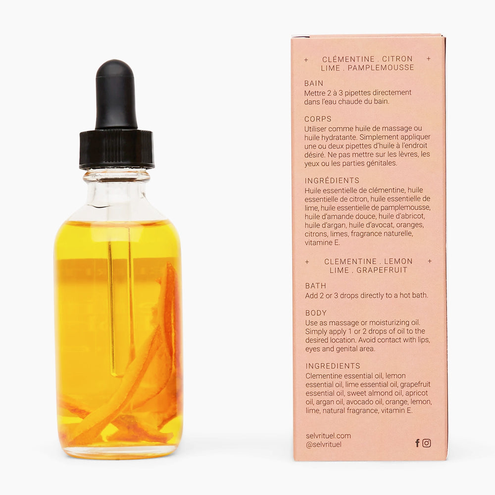 Flacon huile botanique - Rituel Boho||Botanical Bath and Body Oil - Rituel Boho
