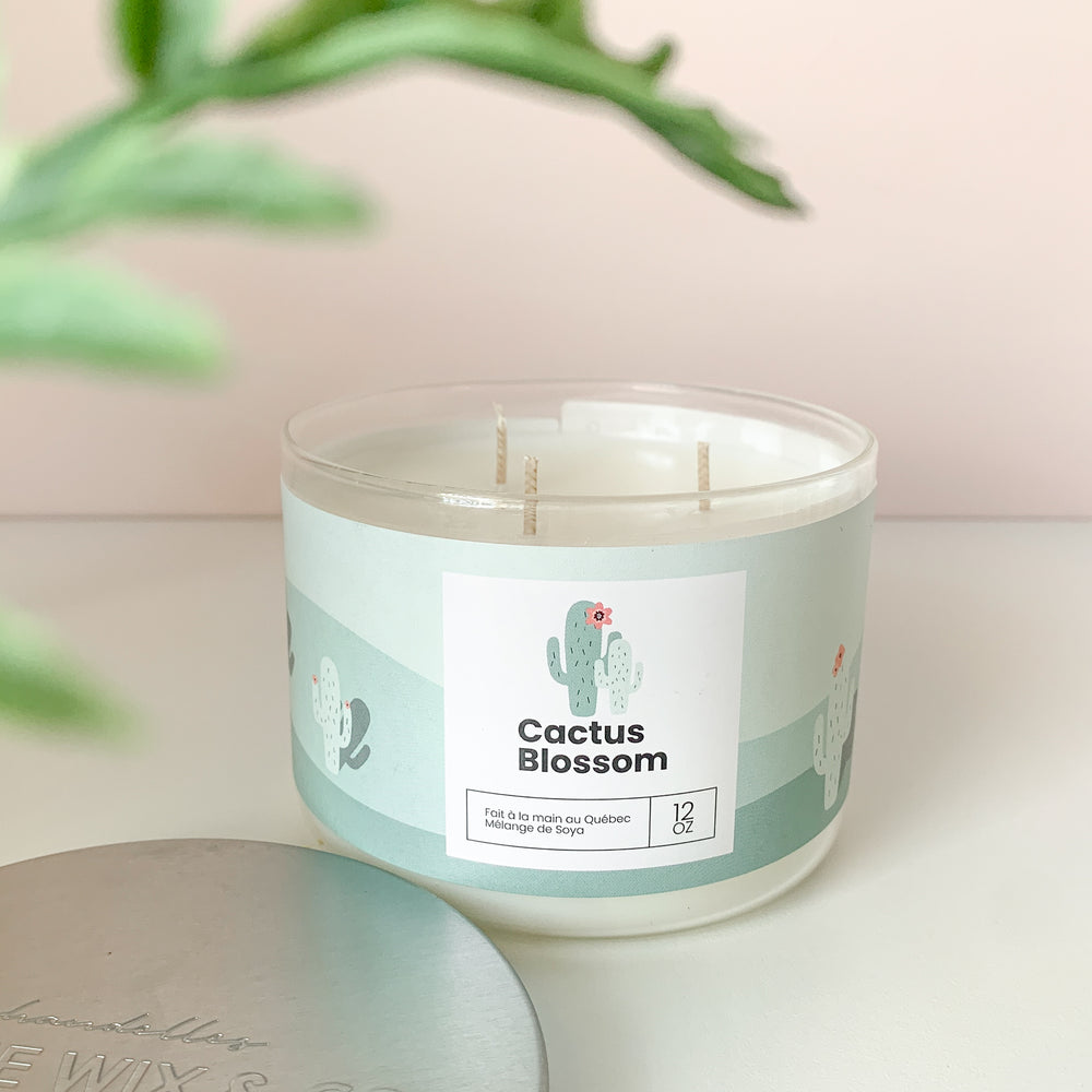 Chandelle 3 mèches - Cactus Blossom||3-Wick Candle - Cactus Blossom