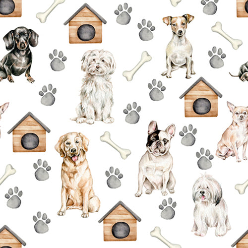 Serviettes de table - Imprimés de chiens||Napkins - Dogs prints