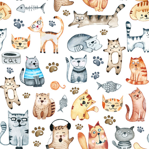 Serviettes de table - Imprimés de chats||Napkins - Cats prints