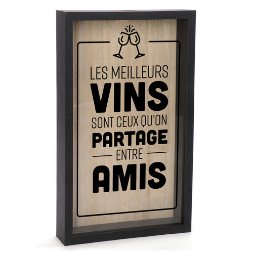 Boîte à bouchons - Vin et amis||Corkscrew box - Wine and friends
