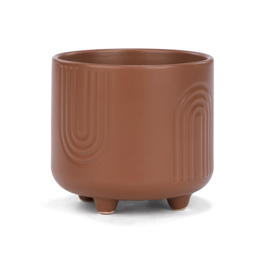 Cache-pot sur pied - Rouille||Flowerpot on stand - Rusty