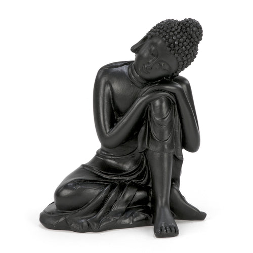Bouddha tête penchée - Noir||Resting Buddha - Black