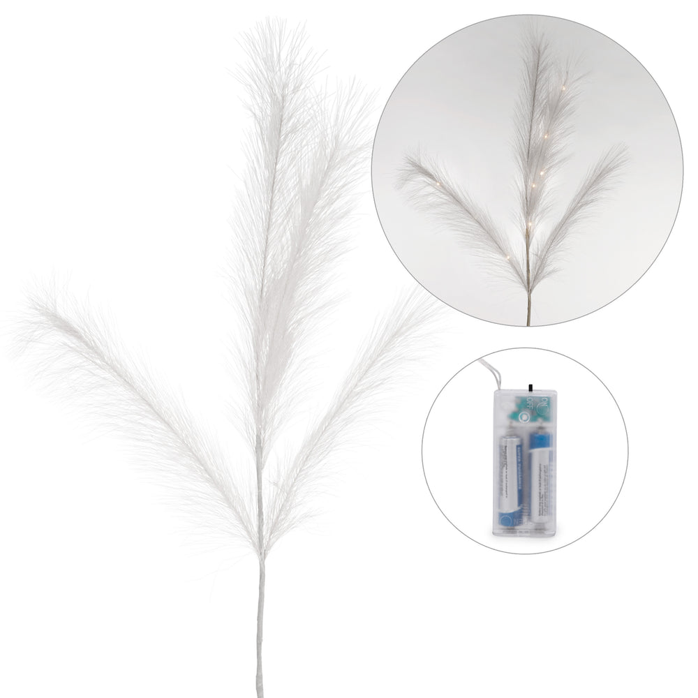Tige de plume blanche - Illuminée||White feather stem - Illuminated