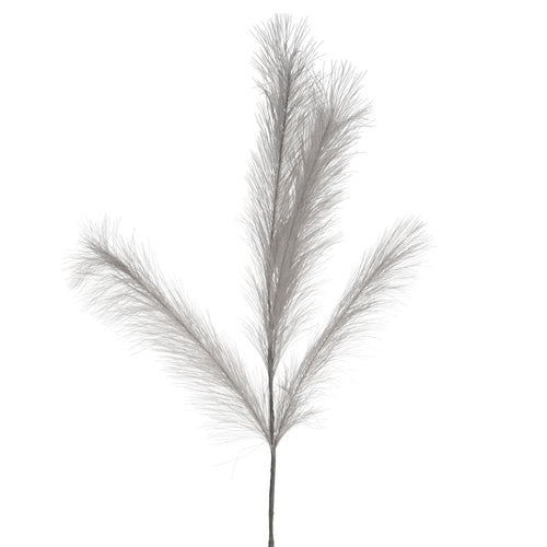 Tige de plumes grises - Illuminée||Grey feathers stem - Illuminated