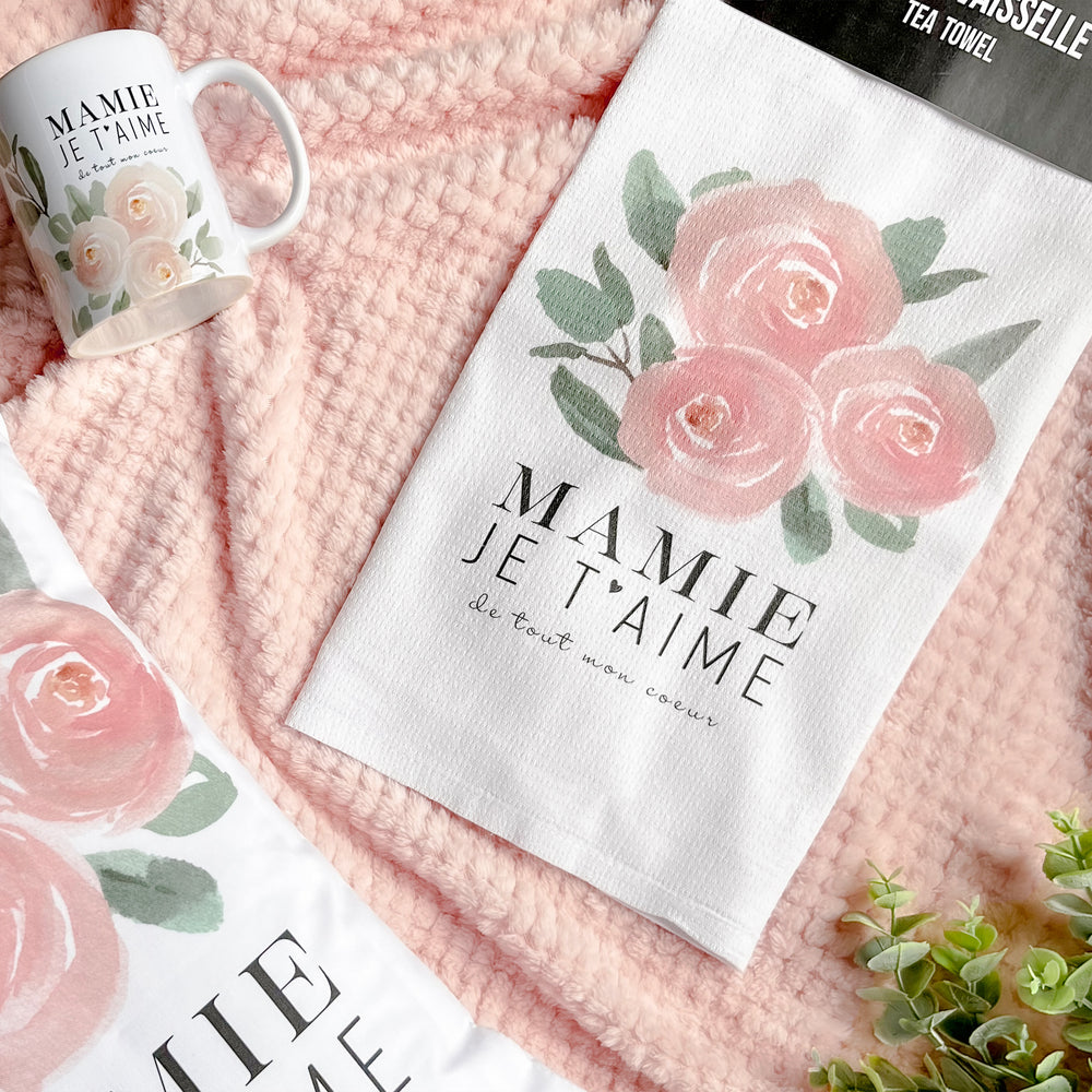 Linge à vaisselle - Mamie Je t'aime||Dishcloth - Mamie Je t'aime