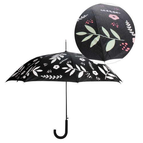 Parapluie changeant de couleurs - Fleurs et feuilles||Color changing umbrella - Flowers and leafs