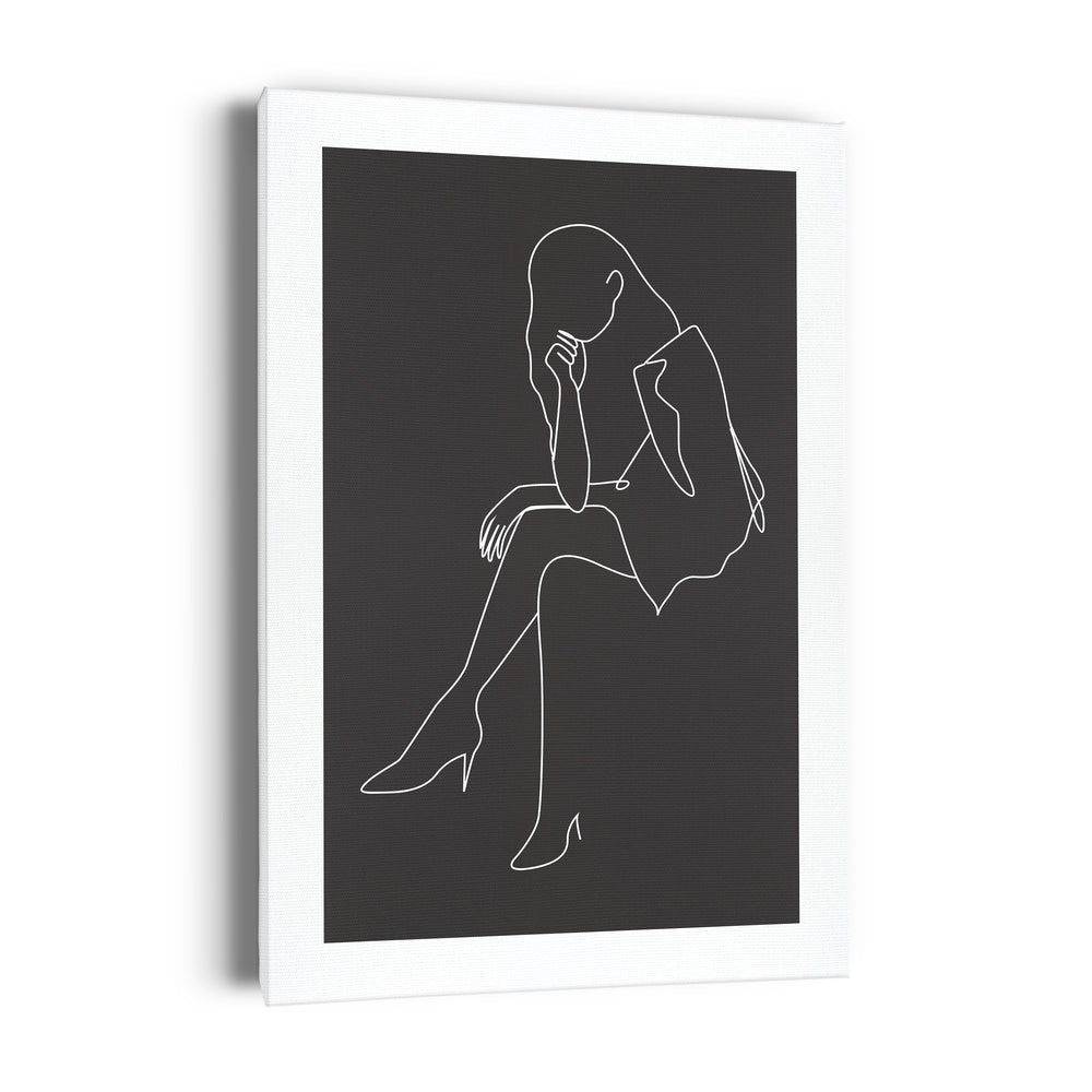 Toile - Silhouette noire||Canvas - Black Silhouette