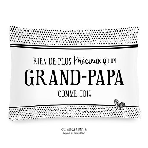 Coussin à texte - Grand-papa||Text cushion - Grand-papa