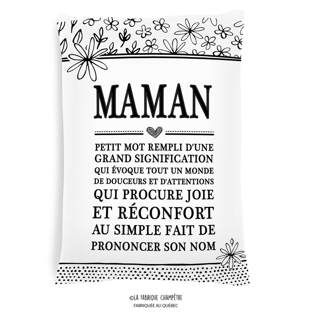 Coussin à texte - Maman||Text cushion - Maman